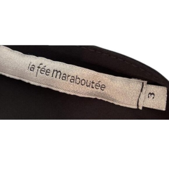 La Fee Maraboutee black fringed oversized shift dress size M - Picture 3 of 4